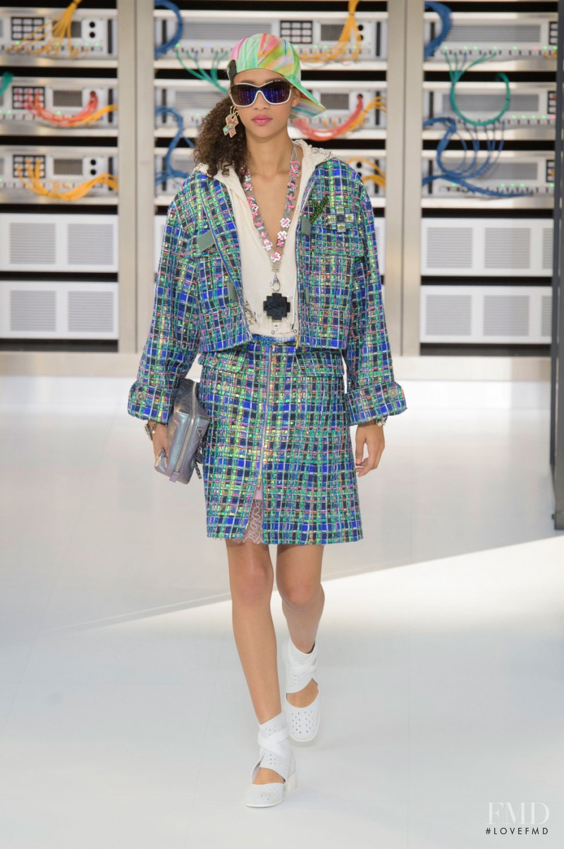 Selena Forrest featured in  the Chanel fashion show for Spring/Summer 2017