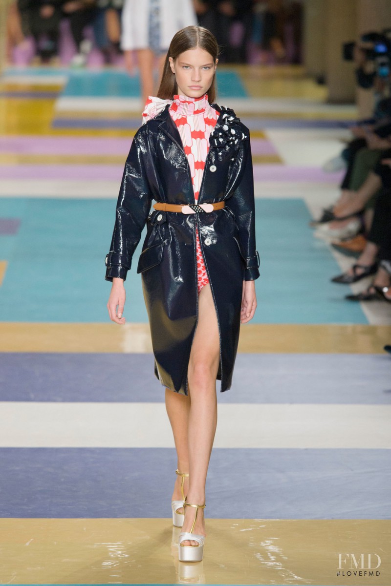 Faretta Radic featured in  the Miu Miu fashion show for Spring/Summer 2017