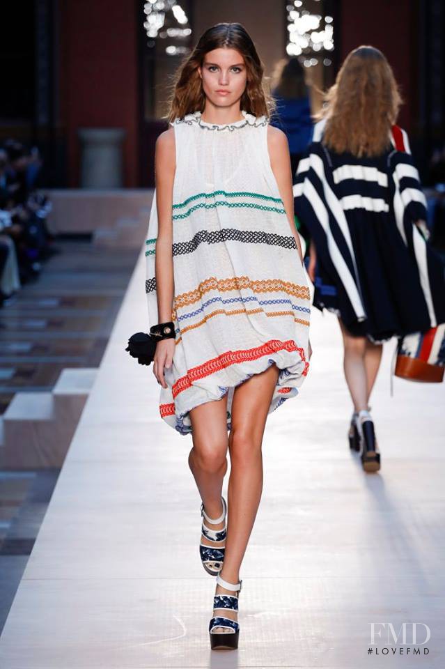 Luna Bijl featured in  the Sonia Rykiel fashion show for Spring/Summer 2017