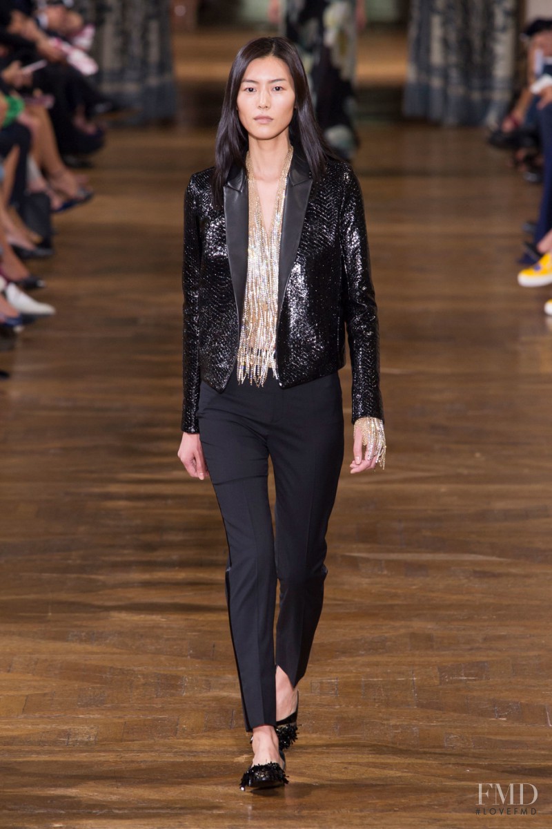 Liu Wen featured in  the Lanvin fashion show for Spring/Summer 2017