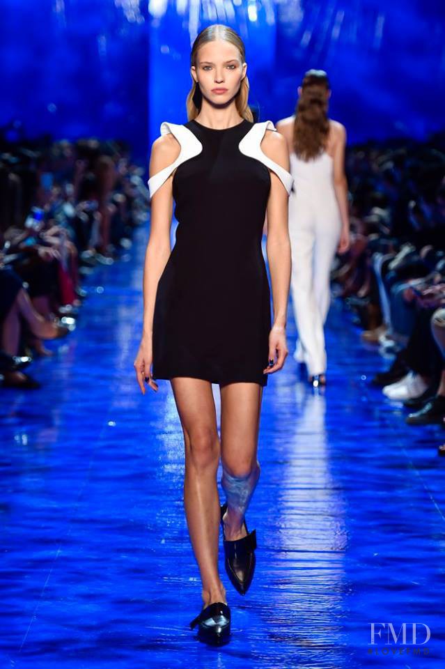 Sasha Luss featured in  the Mugler fashion show for Spring/Summer 2017