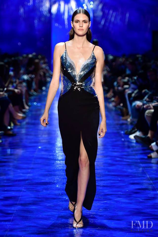 Vanessa Moody featured in  the Mugler fashion show for Spring/Summer 2017
