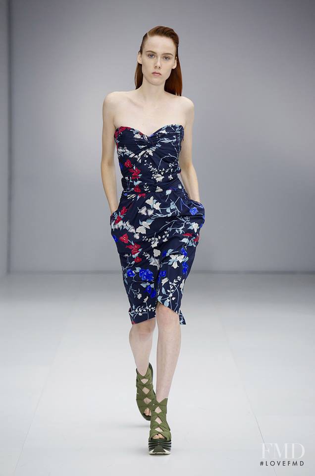 Kiki Willems featured in  the Salvatore Ferragamo fashion show for Spring/Summer 2017