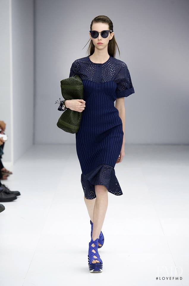 Lorena Maraschi featured in  the Salvatore Ferragamo fashion show for Spring/Summer 2017