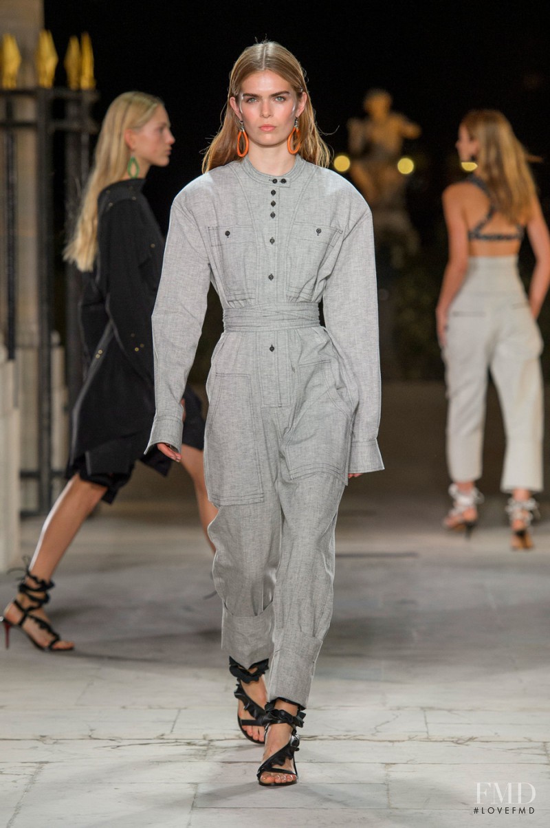 Sandra Schmidt featured in  the Isabel Marant fashion show for Spring/Summer 2017