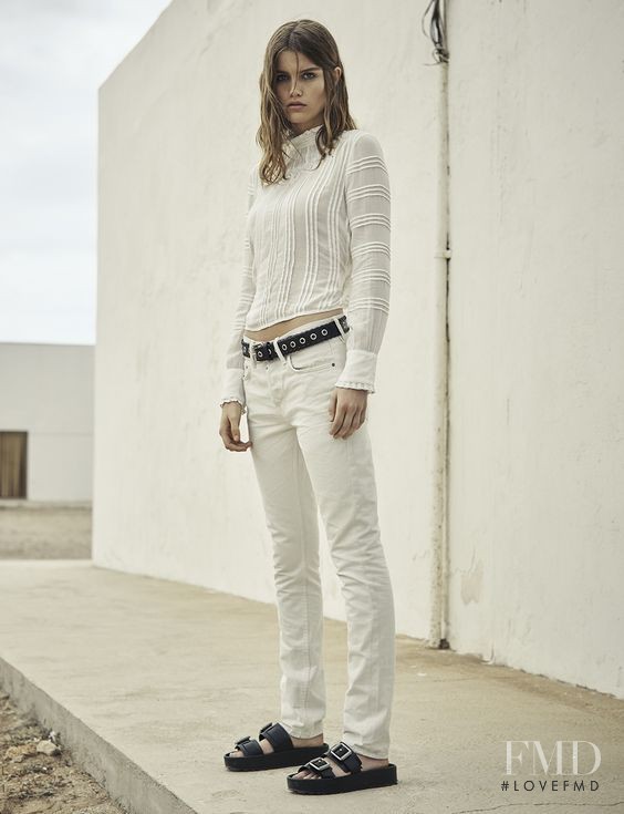 Luna Bijl featured in  the AllSaints lookbook for Summer 2016