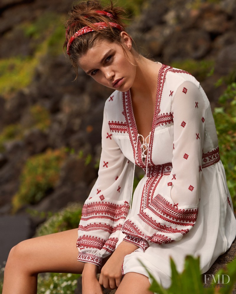 Luna Bijl featured in  the Topshop lookbook for Summer 2016