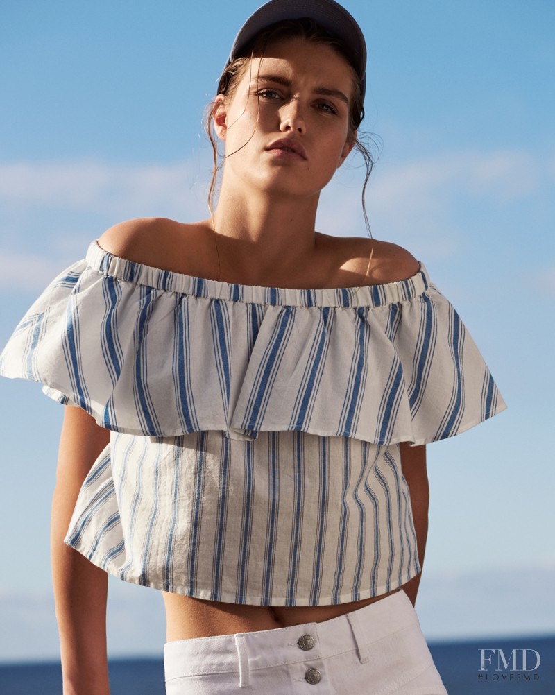 Luna Bijl featured in  the Topshop lookbook for Summer 2016