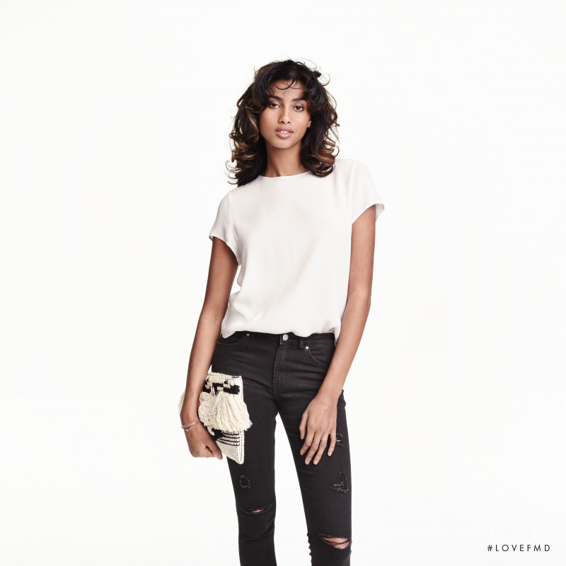 Imaan Hammam featured in  the H&M catalogue for Summer 2016