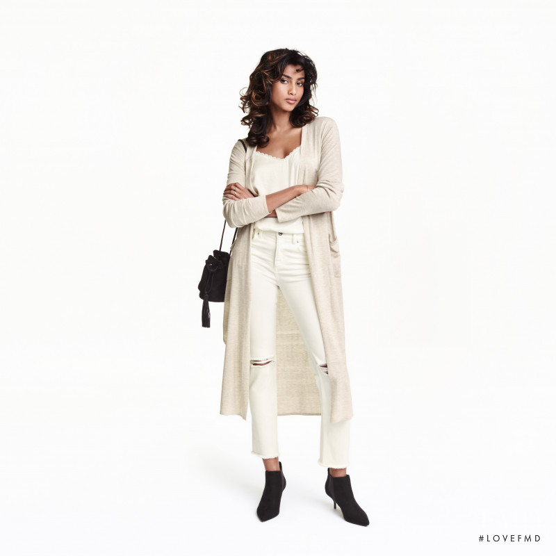 Imaan Hammam featured in  the H&M catalogue for Summer 2016