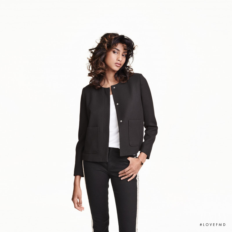 Imaan Hammam featured in  the H&M catalogue for Summer 2016