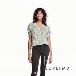 Imaan Hammam featured in  the H&M catalogue for Summer 2016