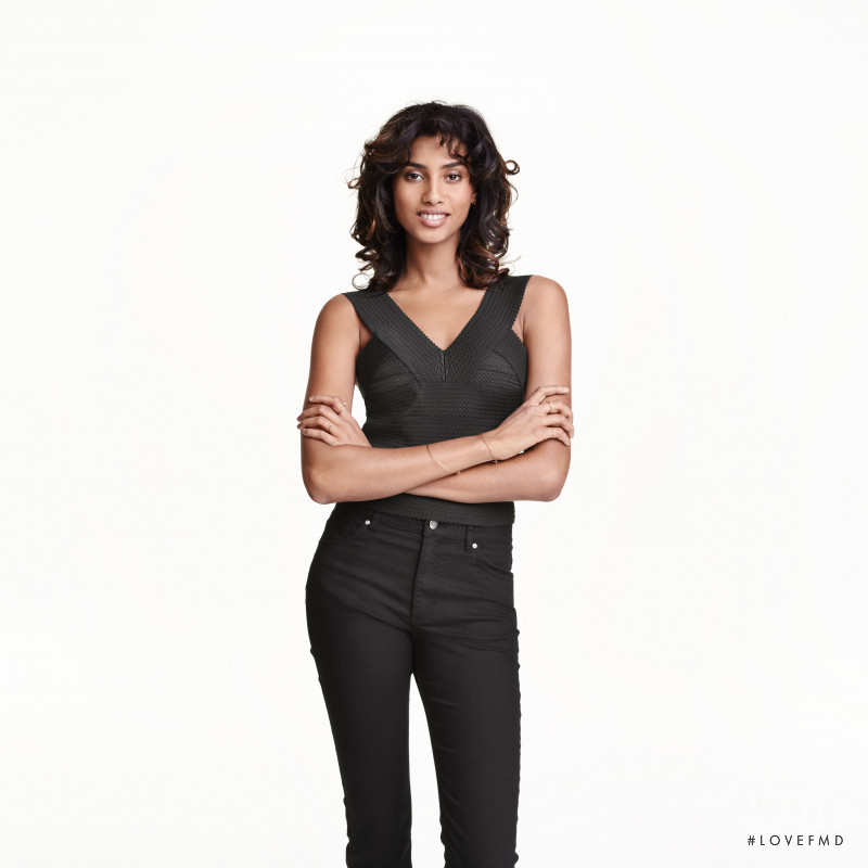 Imaan Hammam featured in  the H&M catalogue for Summer 2016