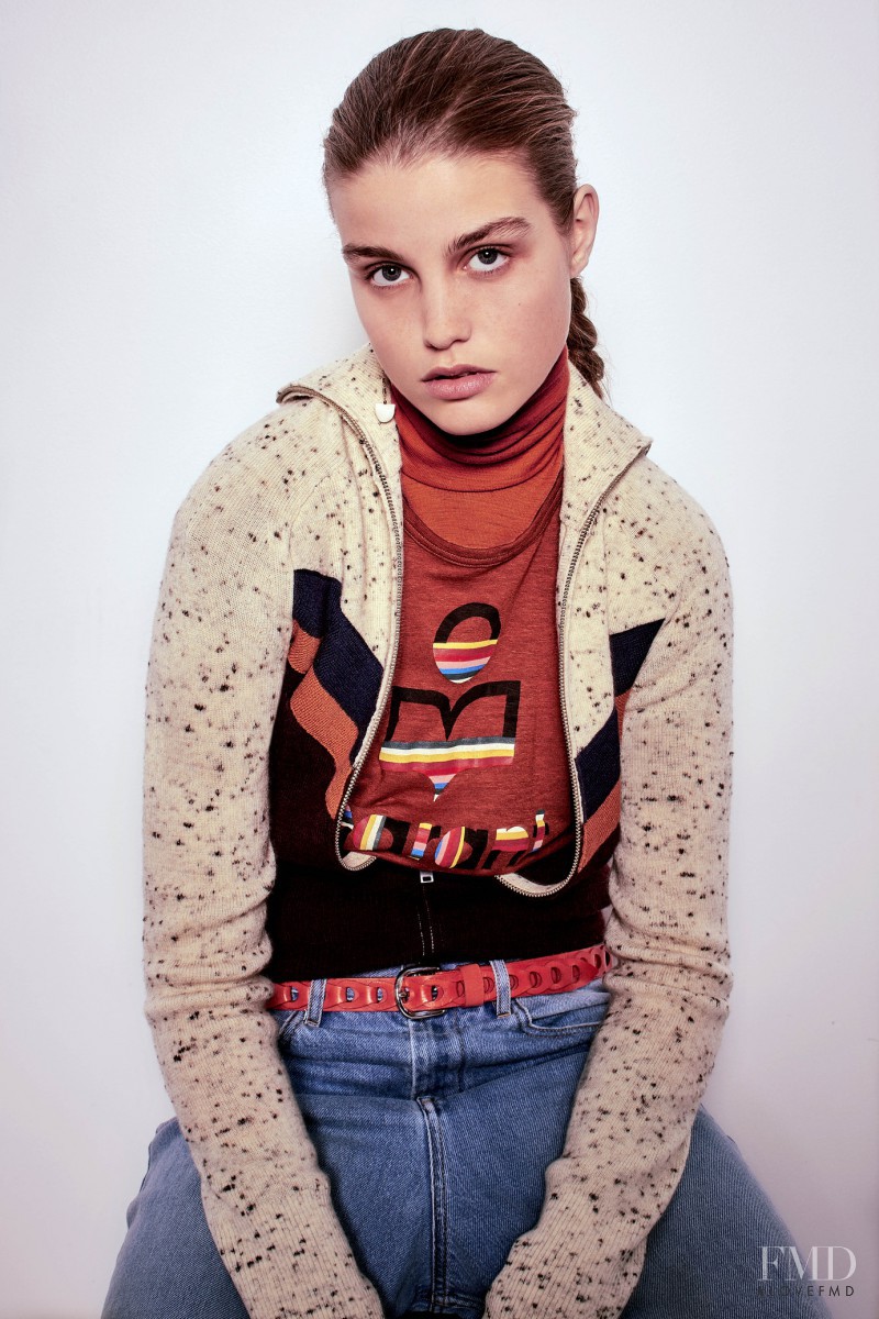 Luna Bijl featured in  the Étoile Isabel Marant Étoile  lookbook for Fall 2016