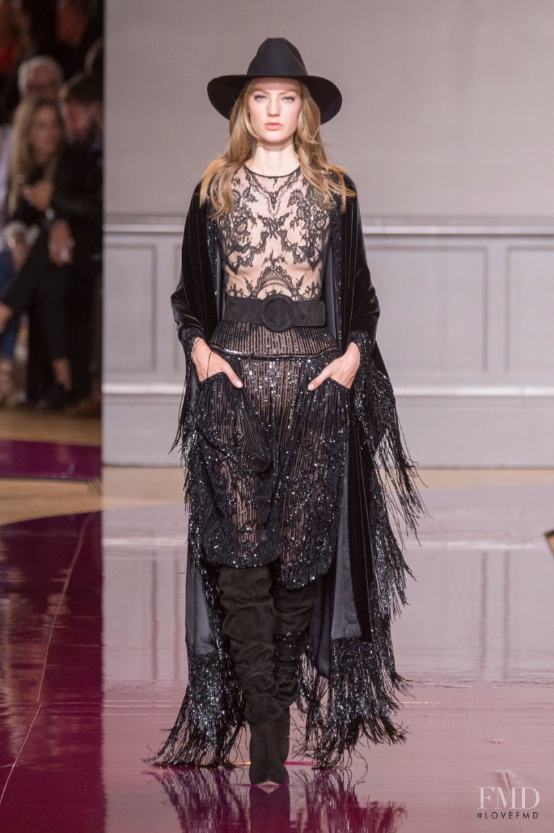Susanne Knipper featured in  the Zuhair Murad fashion show for Autumn/Winter 2016
