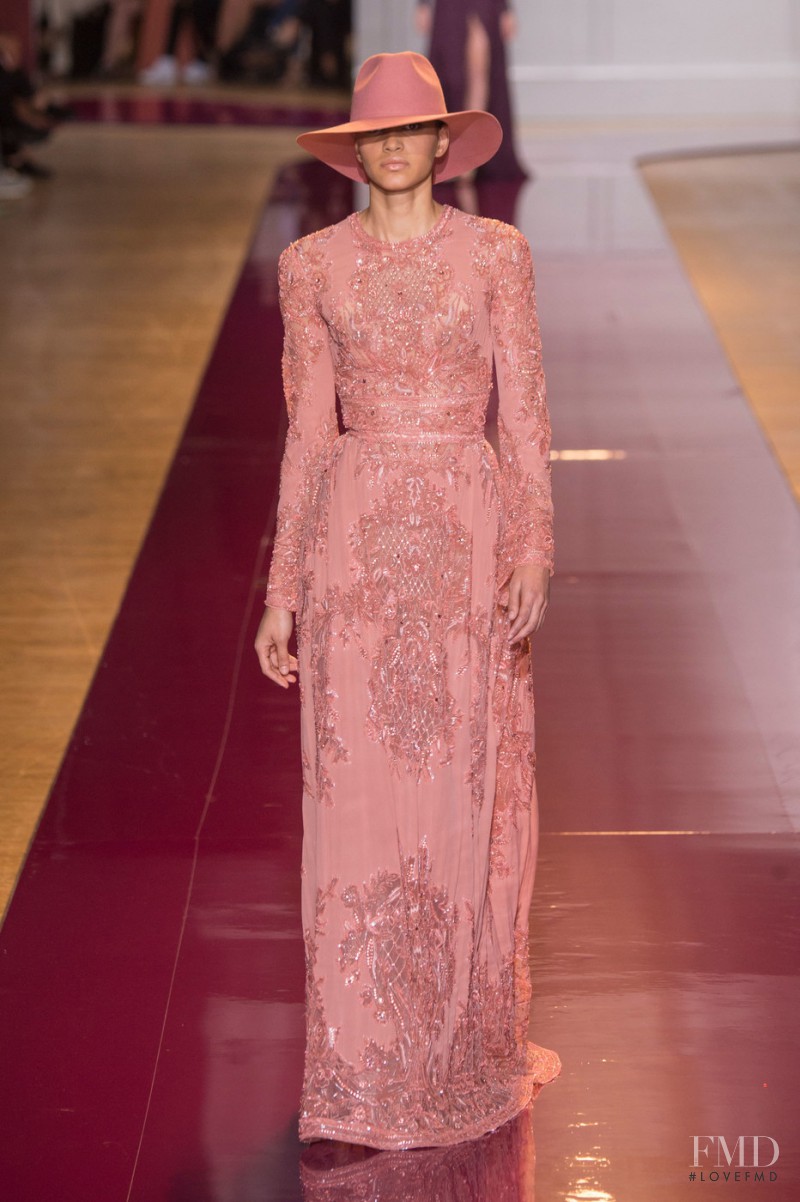 Hanne Linhares featured in  the Zuhair Murad fashion show for Autumn/Winter 2016