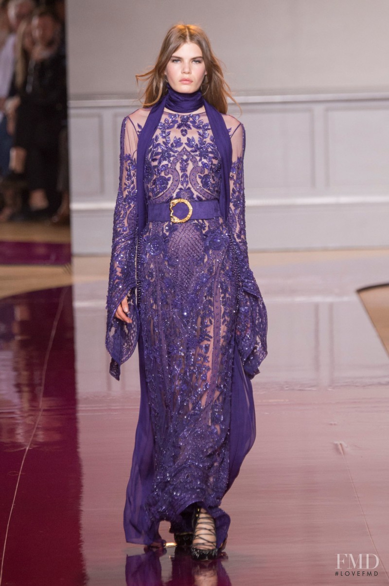 Sophie Rask featured in  the Zuhair Murad fashion show for Autumn/Winter 2016