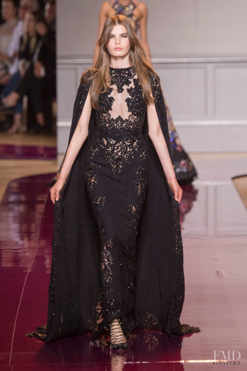 Sophie Rask featured in  the Zuhair Murad fashion show for Autumn/Winter 2016