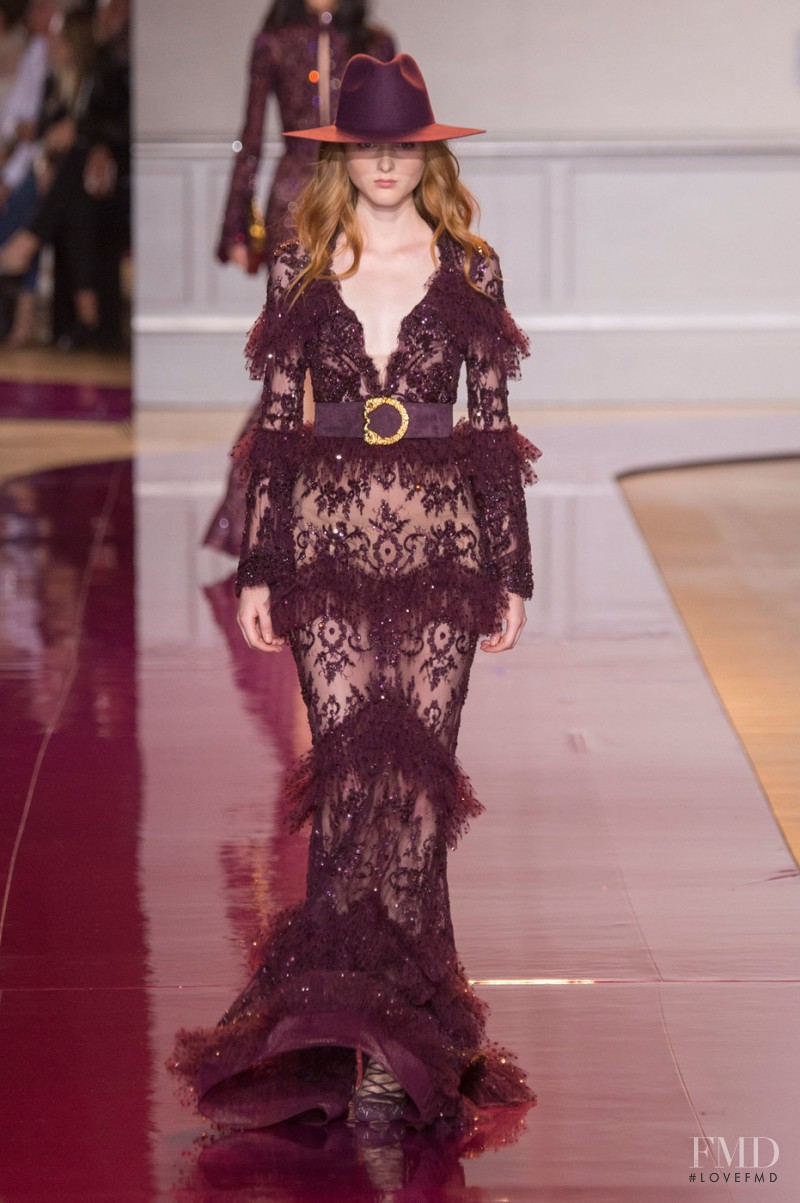 Madison Stubbington featured in  the Zuhair Murad fashion show for Autumn/Winter 2016