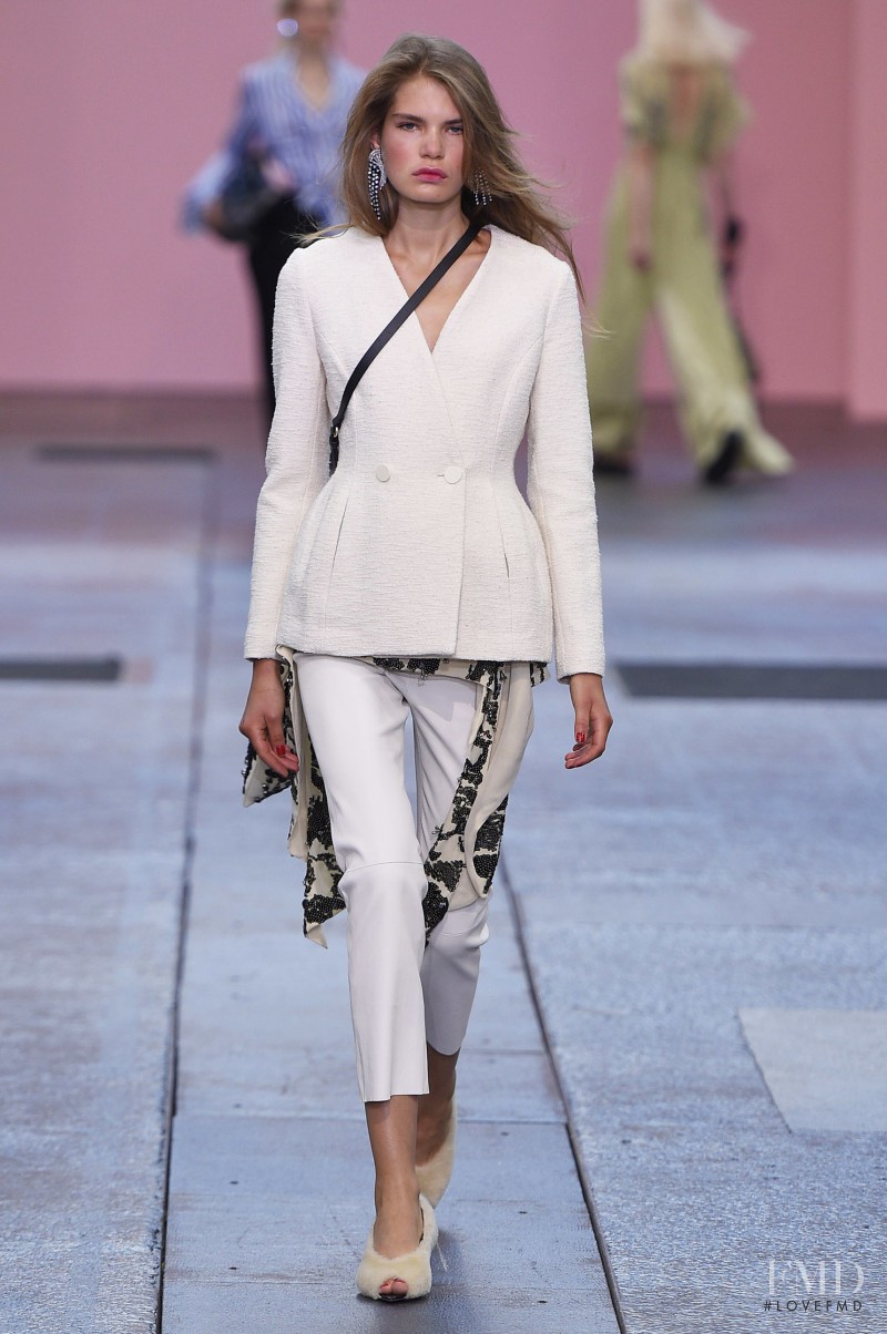 Sophie Rask featured in  the By Malene Birger fashion show for Spring/Summer 2017