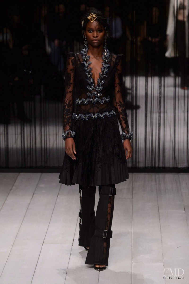 Barbra Lee Grant featured in  the Alexander McQueen fashion show for Autumn/Winter 2016