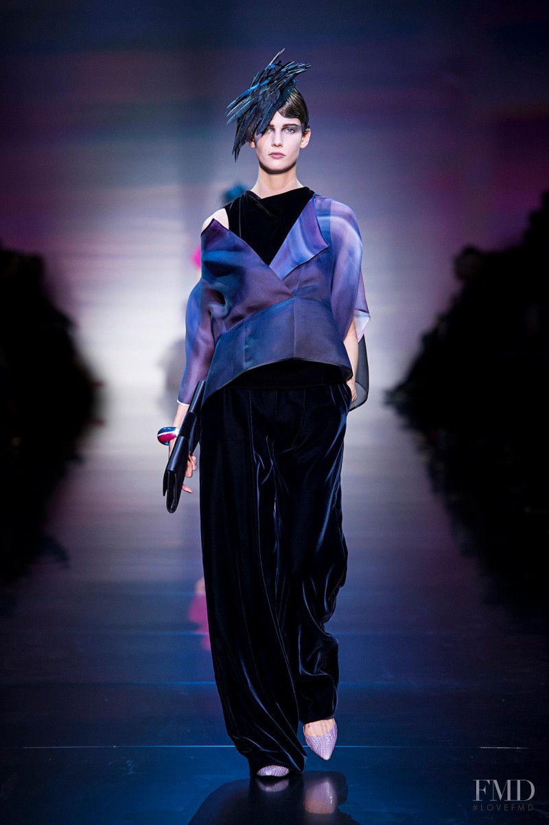 Kendra Spears featured in  the Armani Prive fashion show for Autumn/Winter 2012