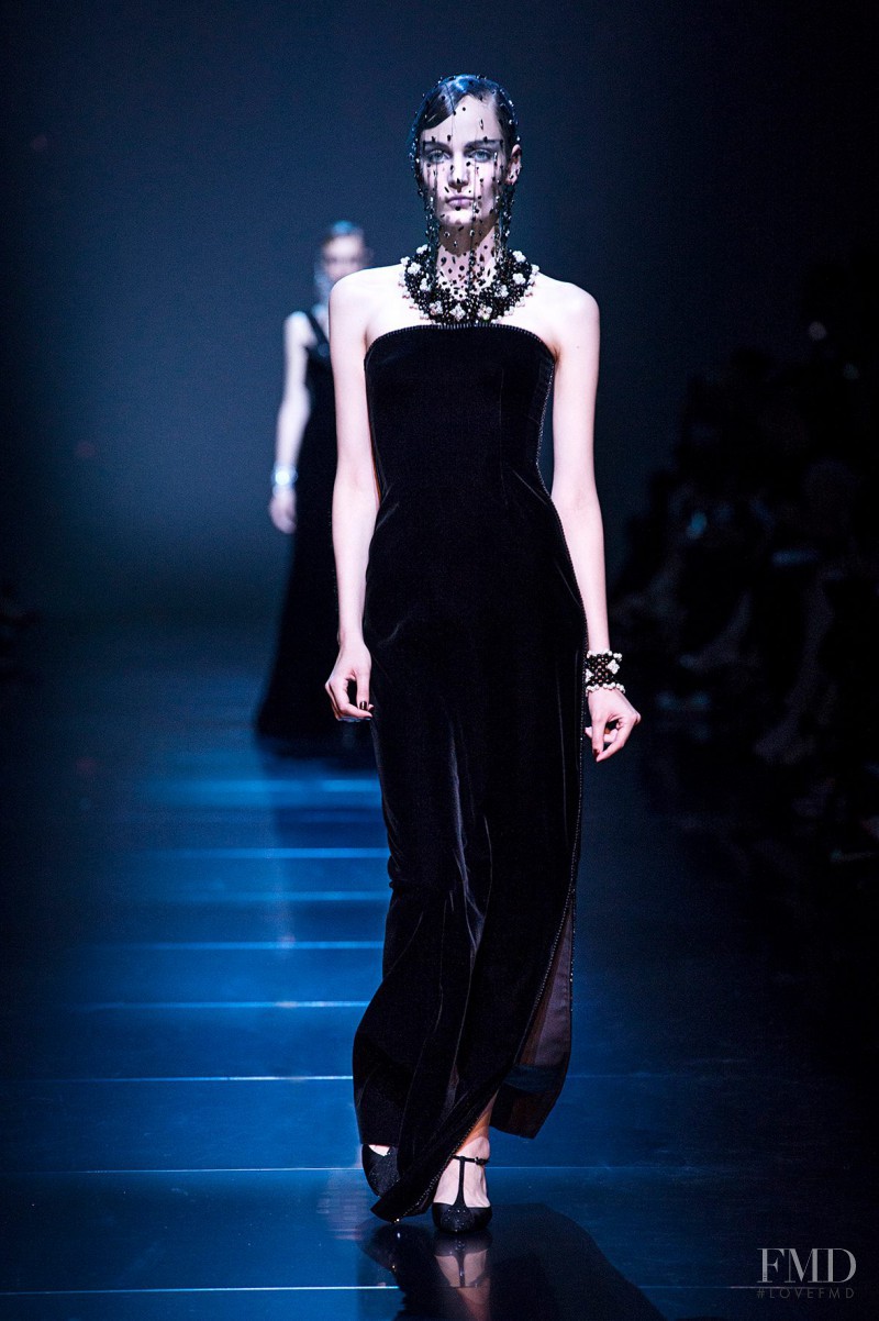 Zuzanna Bijoch featured in  the Armani Prive fashion show for Autumn/Winter 2012