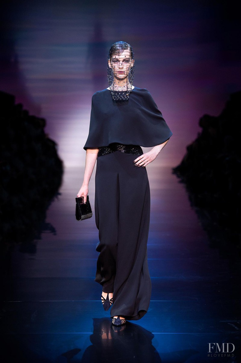 Vanessa Axente featured in  the Armani Prive fashion show for Autumn/Winter 2012