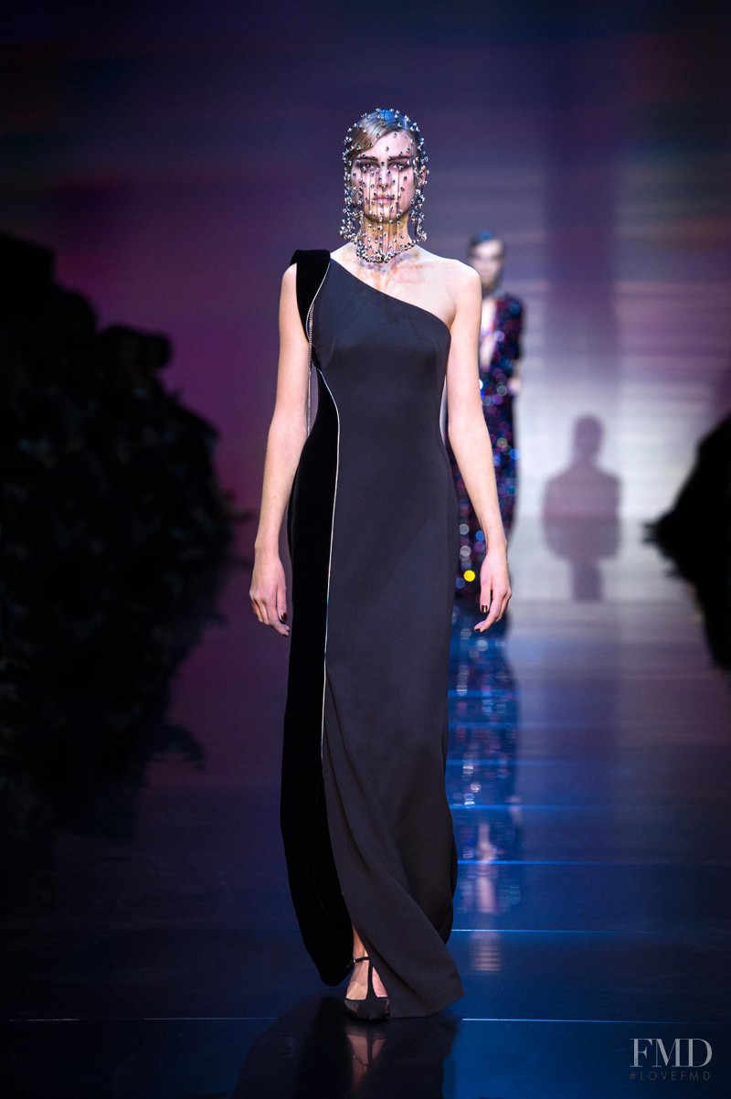 Sigrid Agren featured in  the Armani Prive fashion show for Autumn/Winter 2012