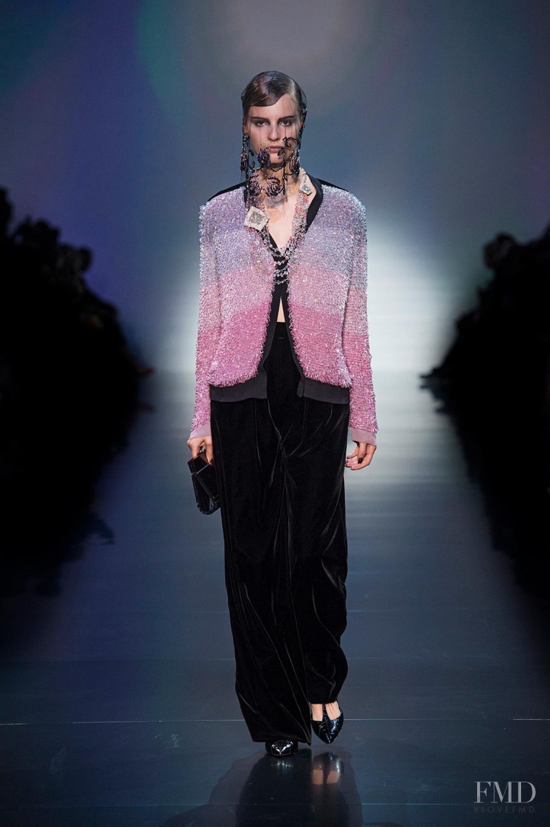 Tilda Lindstam featured in  the Armani Prive fashion show for Autumn/Winter 2012