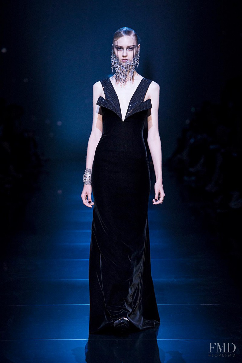 Nastya Kusakina featured in  the Armani Prive fashion show for Autumn/Winter 2012