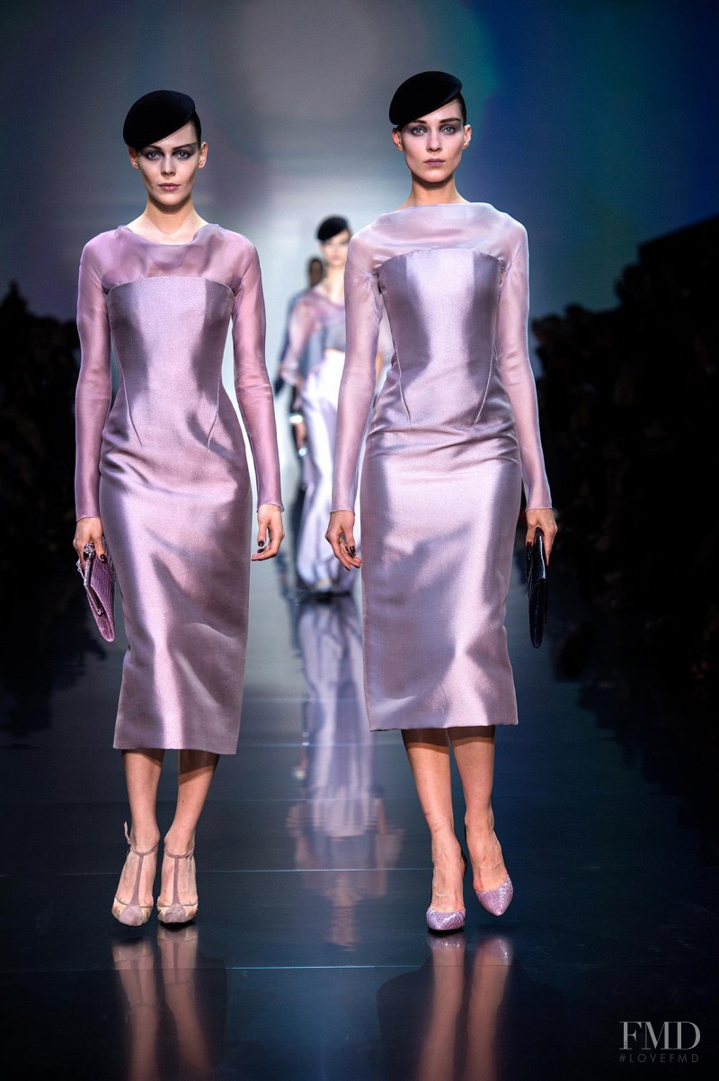 Kati Nescher featured in  the Armani Prive fashion show for Autumn/Winter 2012