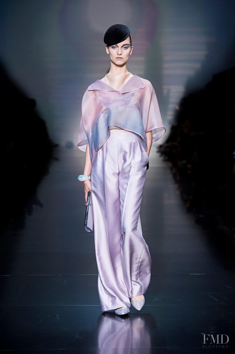 Iris van Berne featured in  the Armani Prive fashion show for Autumn/Winter 2012