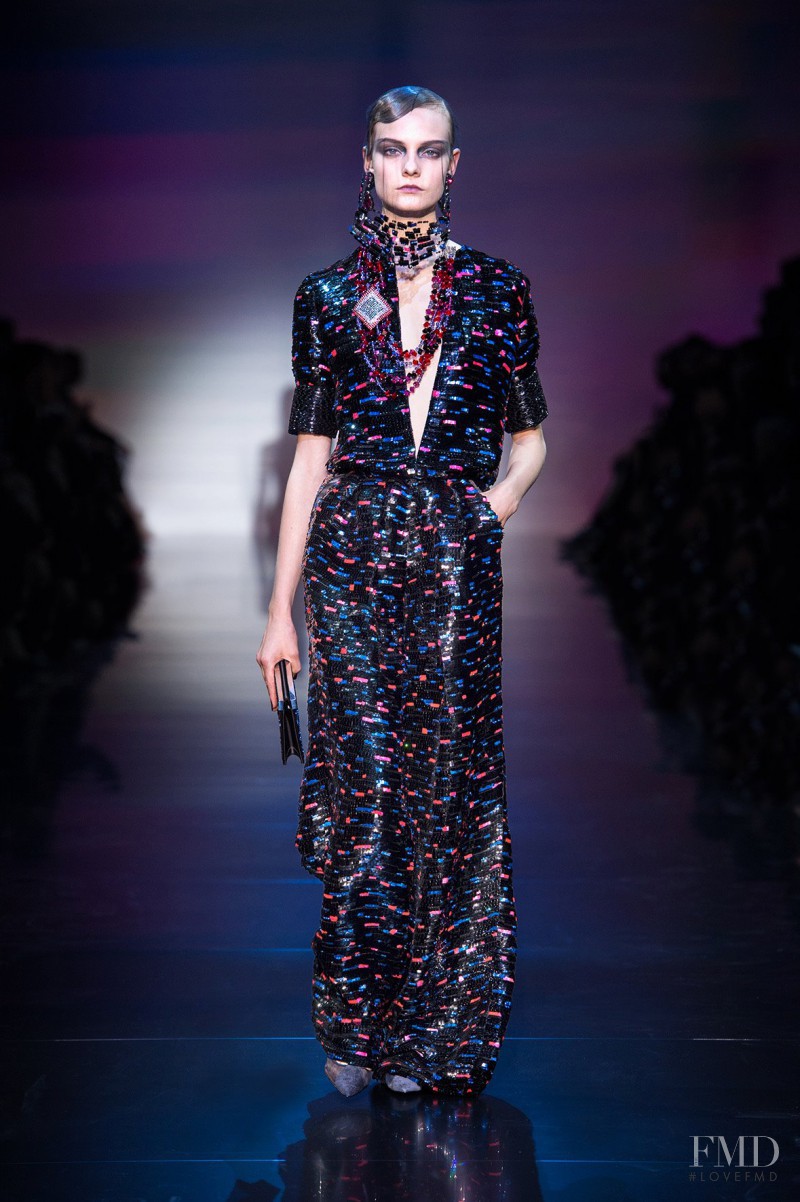 Nimuë Smit featured in  the Armani Prive fashion show for Autumn/Winter 2012