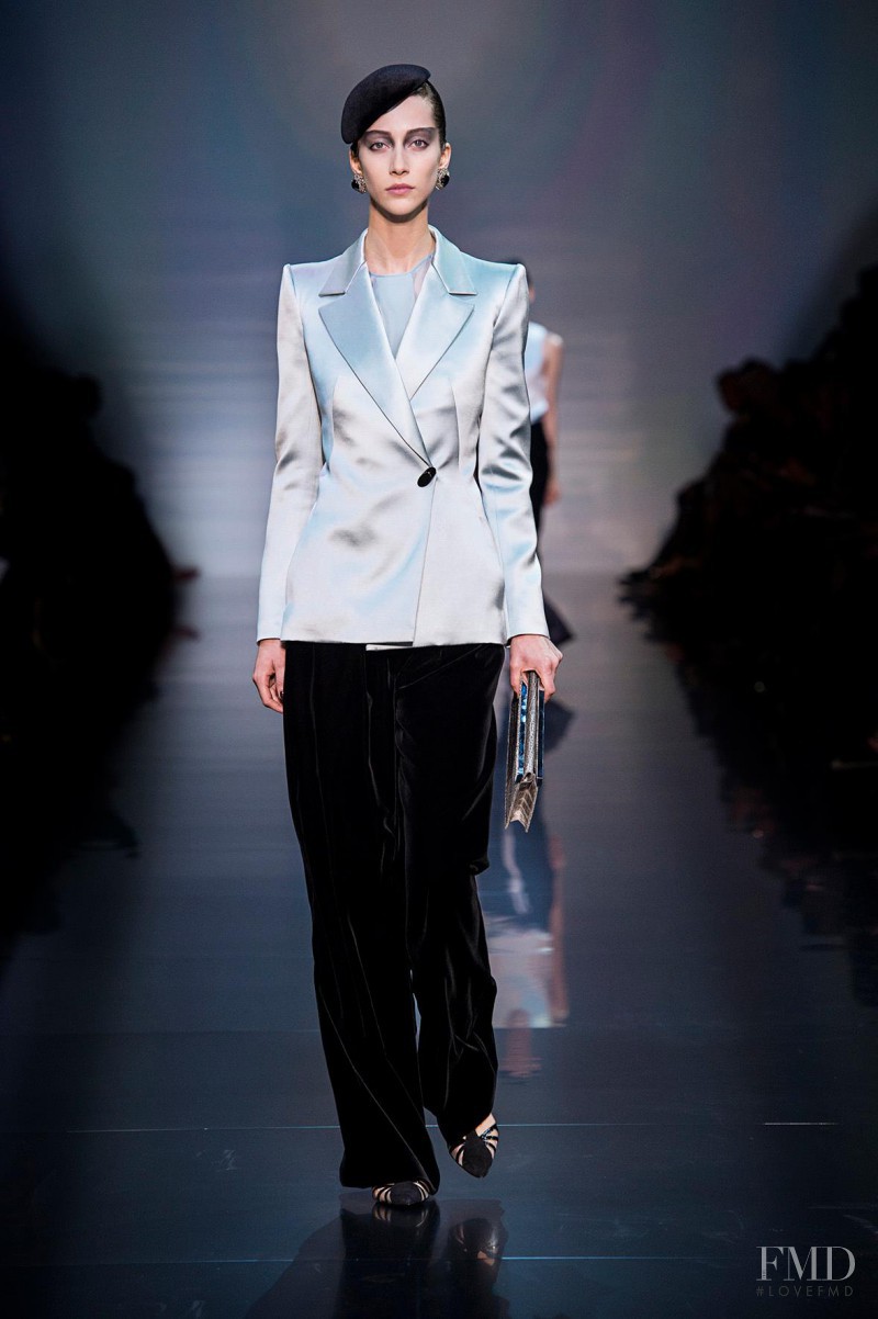 Alana Zimmer featured in  the Armani Prive fashion show for Autumn/Winter 2012