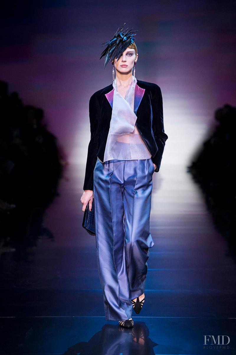 Olga Sherer featured in  the Armani Prive fashion show for Autumn/Winter 2012