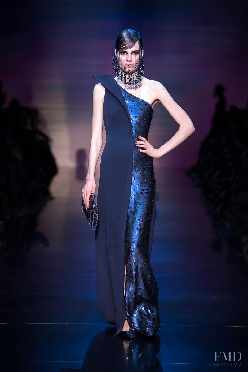 Caroline Brasch Nielsen featured in  the Armani Prive fashion show for Autumn/Winter 2012
