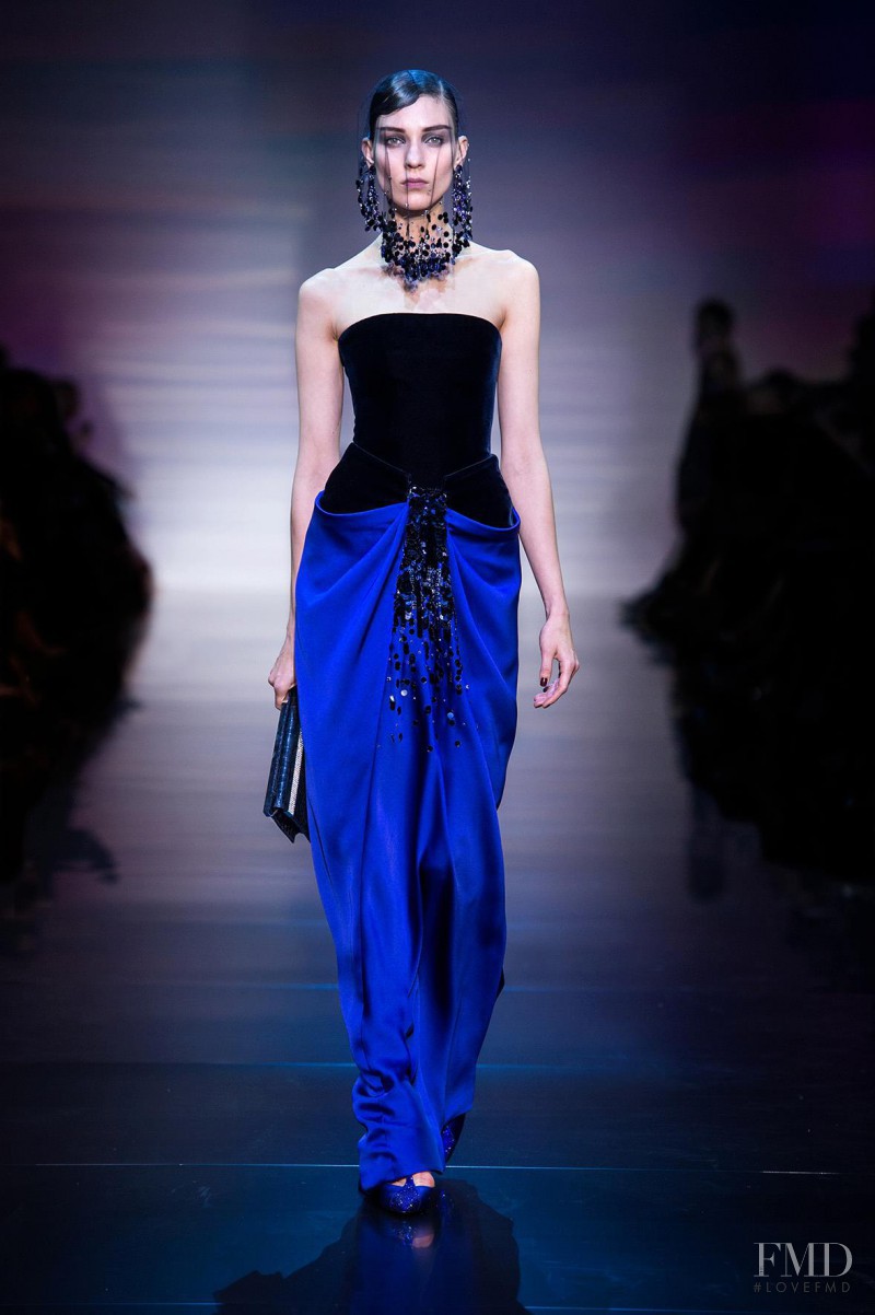 Kati Nescher featured in  the Armani Prive fashion show for Autumn/Winter 2012