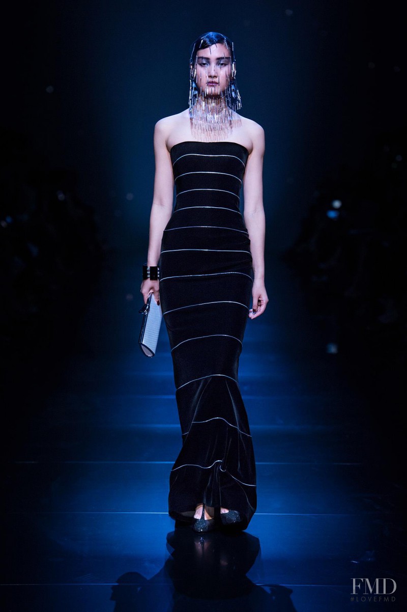 Lina Zhang featured in  the Armani Prive fashion show for Autumn/Winter 2012