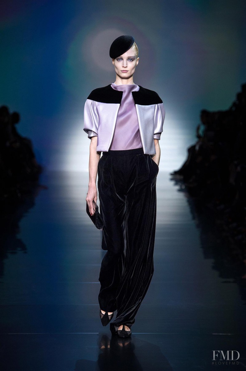Melissa Tammerijn featured in  the Armani Prive fashion show for Autumn/Winter 2012