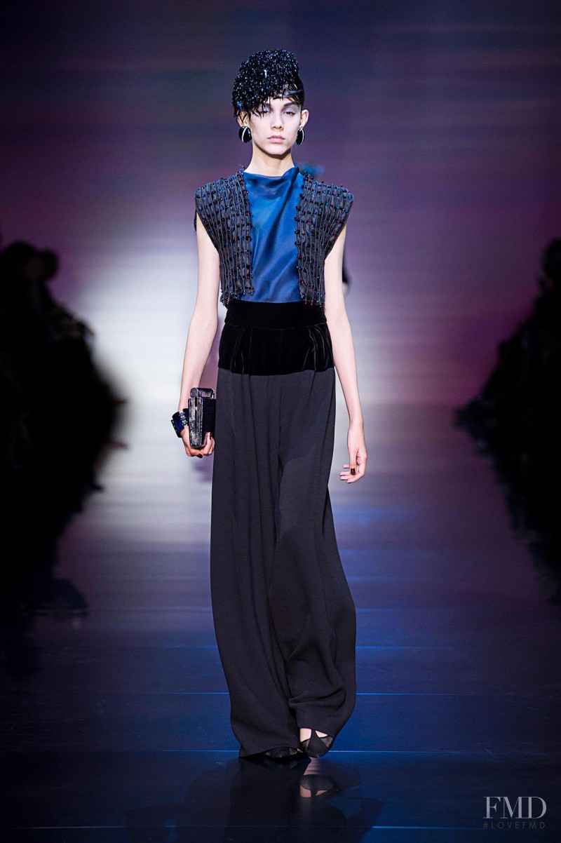 Ewa Wladymiruk featured in  the Armani Prive fashion show for Autumn/Winter 2012