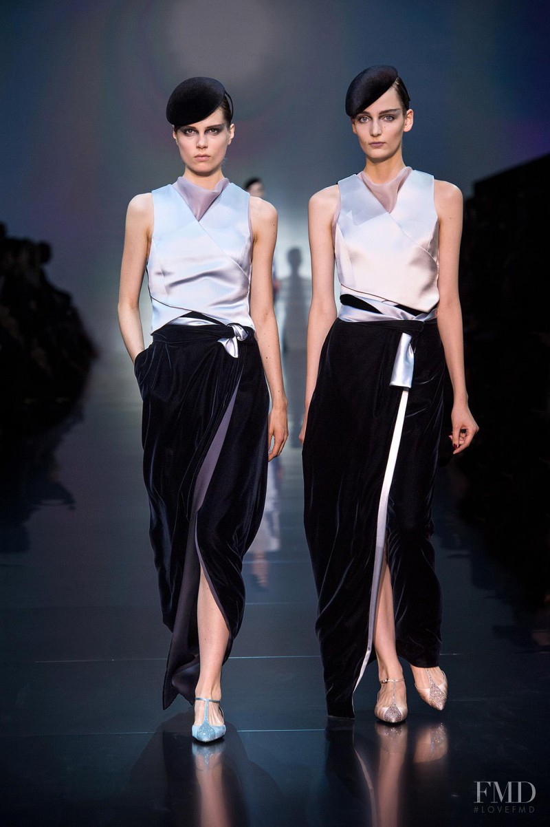 Caroline Brasch Nielsen featured in  the Armani Prive fashion show for Autumn/Winter 2012