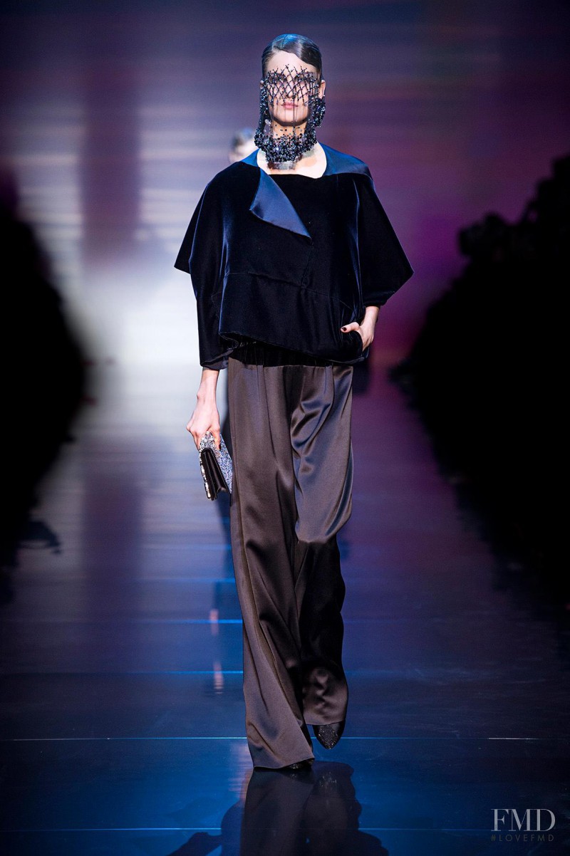 Nadine Ponce featured in  the Armani Prive fashion show for Autumn/Winter 2012