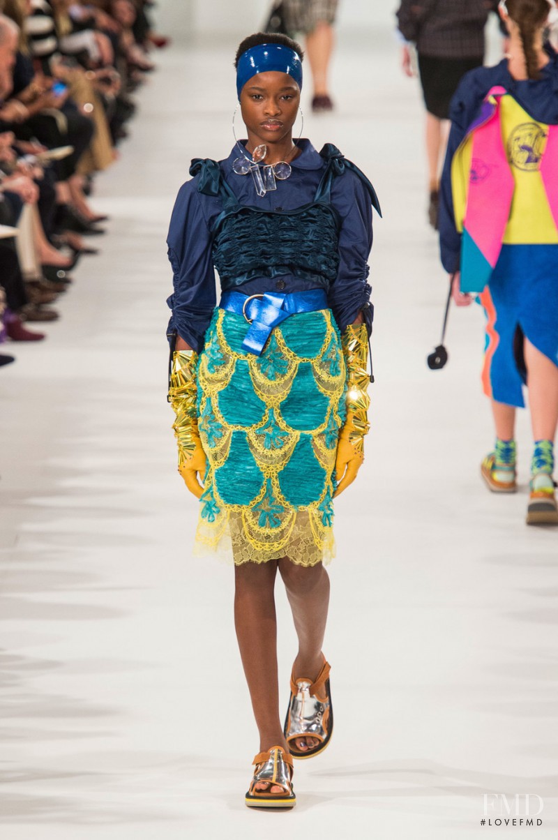 Mayowa Nicholas featured in  the Maison Martin Margiela fashion show for Spring/Summer 2017