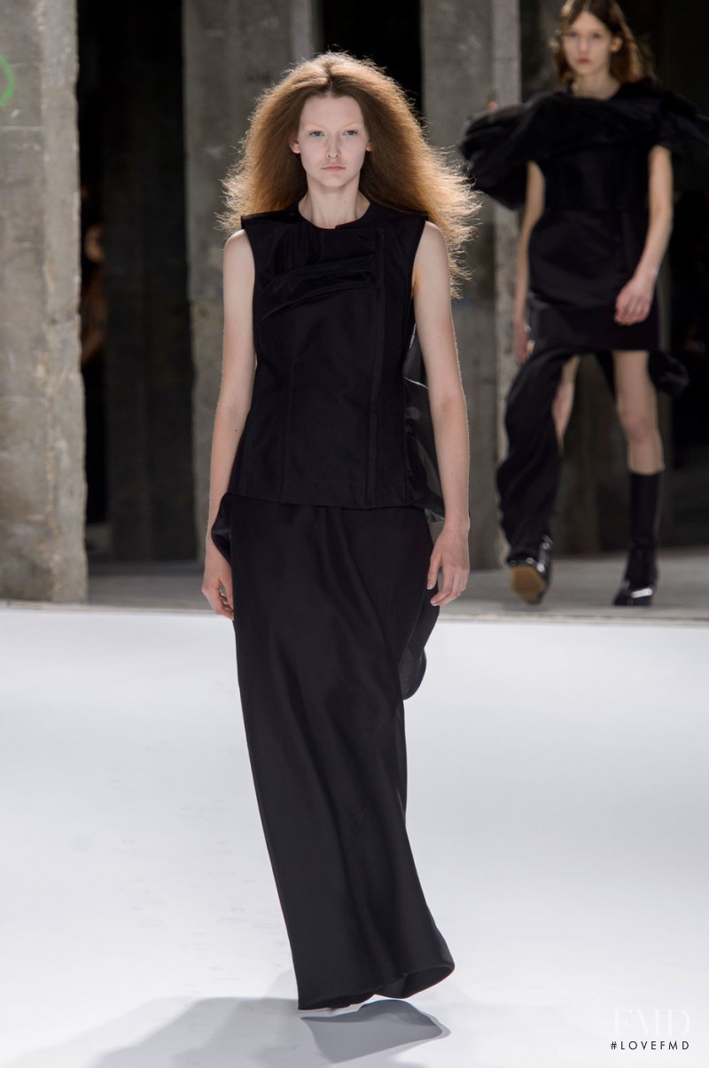 Allyson Chalmers featured in  the Rick Owens fashion show for Spring/Summer 2017