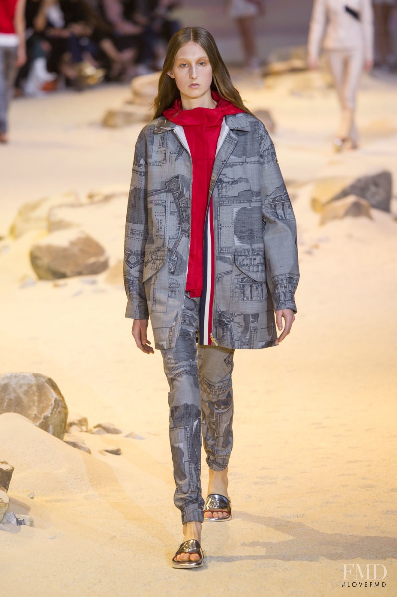 Jay Wright featured in  the Moncler Gamme Rouge fashion show for Spring/Summer 2017