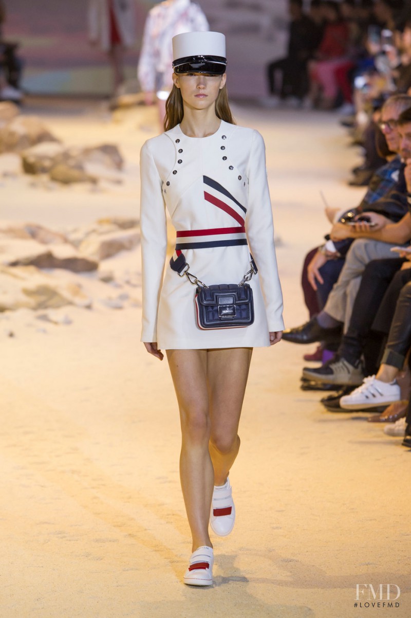 Megan Bull featured in  the Moncler Gamme Rouge fashion show for Spring/Summer 2017