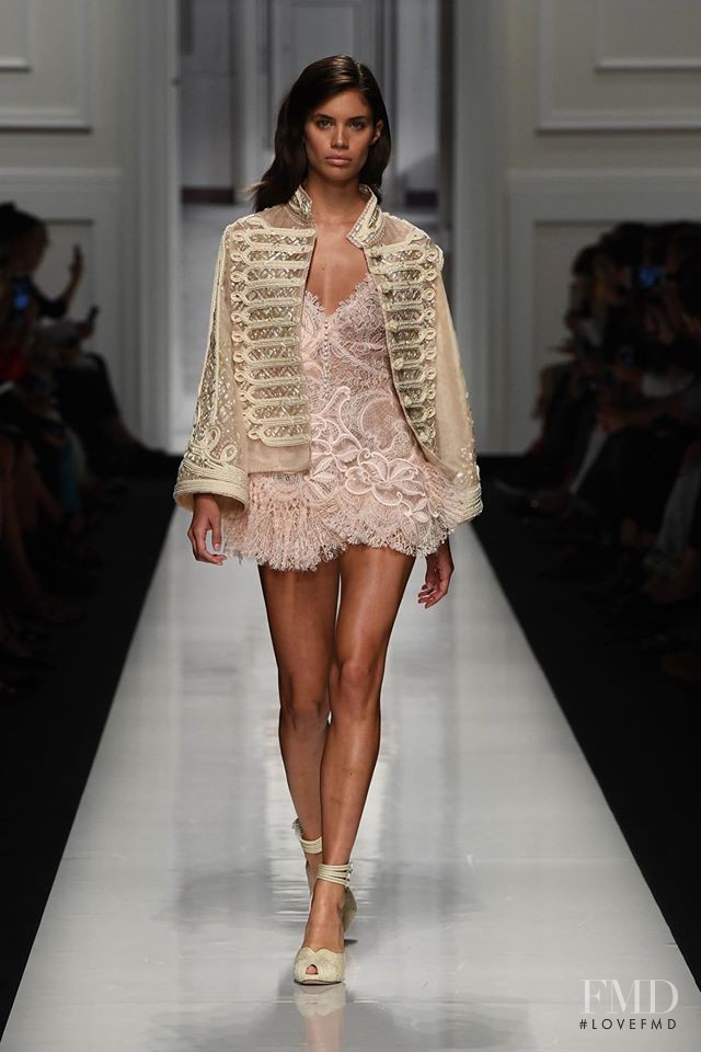 Sara Sampaio featured in  the Ermanno Scervino fashion show for Spring/Summer 2017
