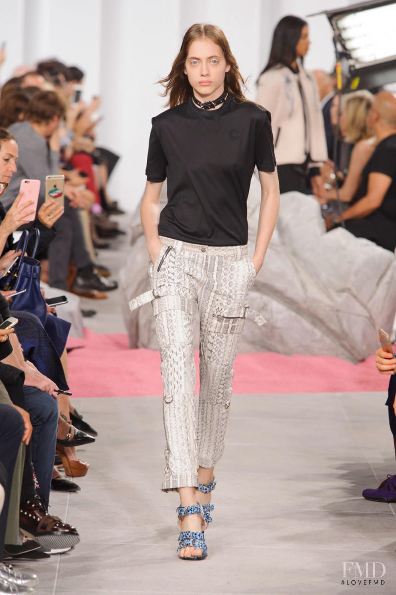 Odette Pavlova featured in  the Carven fashion show for Spring/Summer 2017