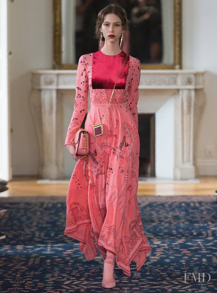Lorena Maraschi featured in  the Valentino fashion show for Spring/Summer 2017
